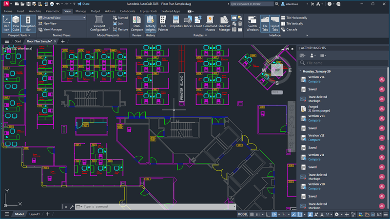 AutoCAD 2026 user interface