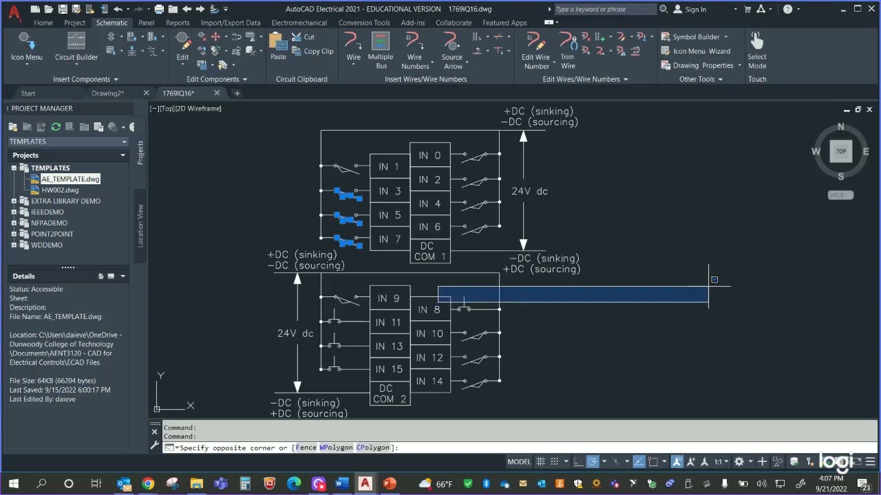 AutoCAD Electrical panel layout design