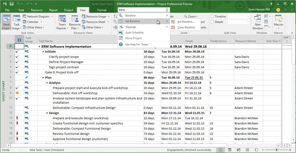 Microsoft Project 2019 intelligent resource allocation and workforce management